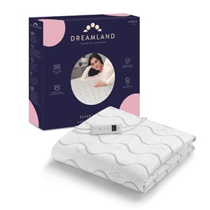 Dreamland sleep deeply fleece surmatelas chauffant simple avec 1 télécommande