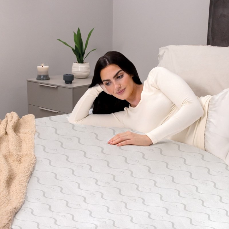 Dreamland sleep deeply fleece surmatelas chauffant double avec 2 télécommandes