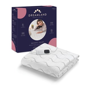 Dreamland deluxe fleece surmatelas chauffant simple avec 1 télécommande