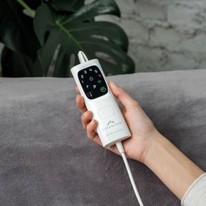 Dreamland couverture chauffante en peluche velouté grise - snuggle up - large