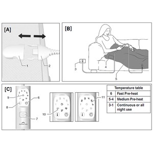 Dreamland couverture chauffante en peluche velouté grise - snuggle up - large