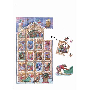 Calendrier de l'avent puzzle enfant atelier du père noël