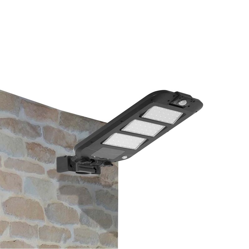 Lampadaire solaire leo mural ou poteau avec détecteur