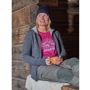 Ivanhoe cardigan morel hood fm pour 44