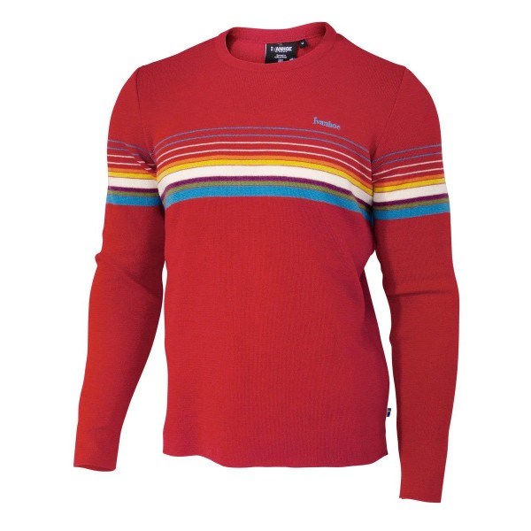 Pull en laine ivanhoe retro-col rond
