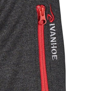 Ivanhoe cardigan hadar demi-zip graphite L