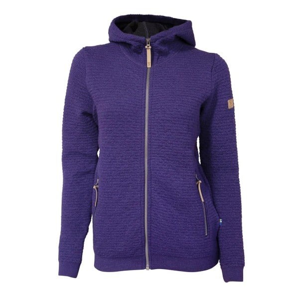 Ivanhoe cardigan morel hood fm violet