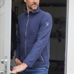 Ivanhoe cardigan bruno en laine pour M