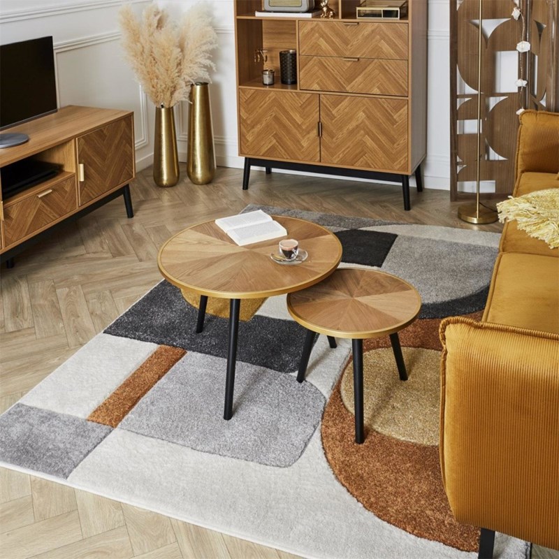 Lot de 2 tables gigognes