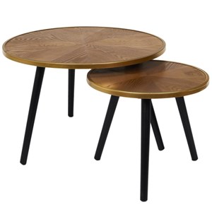 Lot de 2 tables gigognes