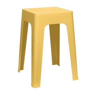 Tabouret empilable jaune