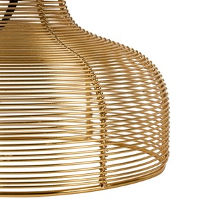 Lampe en métal doré