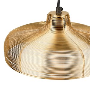 Suspension en métal doré