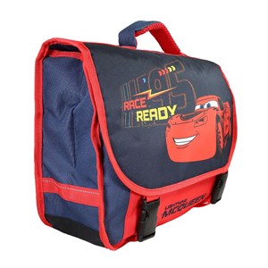 Bagtrotter - cars -  cartable 38cm  - rouge et bleu marine - 2 compartiments