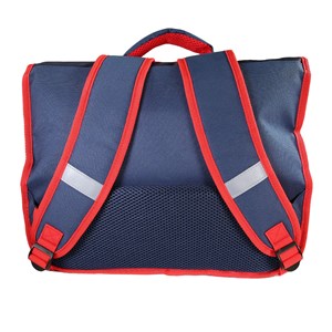 Bagtrotter - cars -  cartable 38cm  - rouge et bleu marine - 2 compartiments