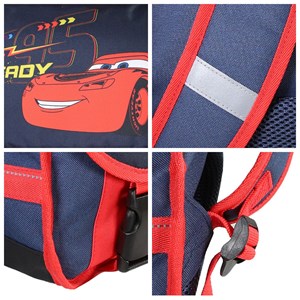 Bagtrotter - cars -  cartable 38cm  - rouge et bleu marine - 2 compartiments