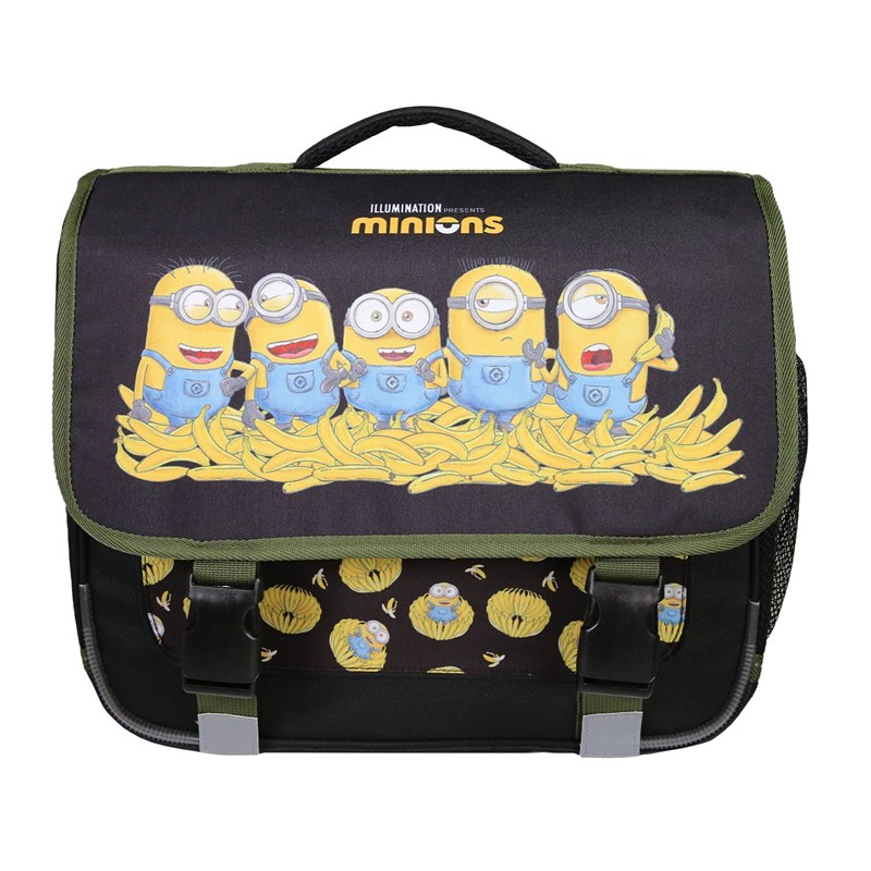 Bagtrotter - les minions - cartable 38cm - noir - 2 compartiments - 1 poche
