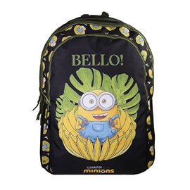 Bagtrotter - les minions - sac à dos scolaire - noir -  2 compartiments