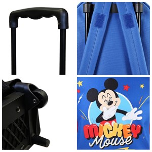 Bagtrotter - mickey - sac à dos scolaire à roulettes  - bleu  - garçon - 1