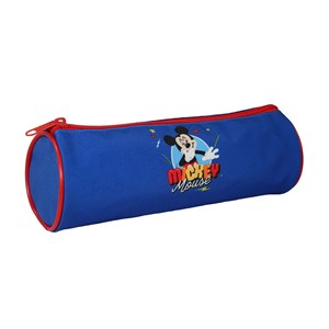 Bagtrotter - mickey - trousse scolaire ronde - bleu - garçon  - 1