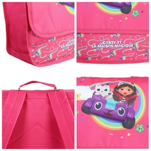 Bagtrotter - gabby et la maison magique - cartable 32cm  - rose - fille -  1