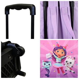 Bagtrotter - gabby et la maison magique - sac à dos scolaire à roulettes  -