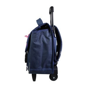 Bagtrotter cartable à roulettes 38 cm lili lou bleu
