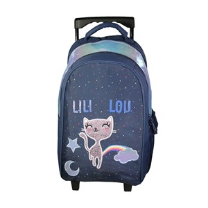 Bagtrotter sac à dos à roulettes lili lou bleu