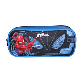 Bagtrotter  trousse scolaire 2 compartiments spider-man bleu