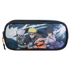 Bagtrotter  trousse scolaire 2 compartiments naruto bleu