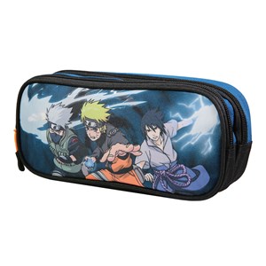 Bagtrotter  trousse scolaire 2 compartiments naruto bleu