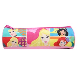 Bagtrotter trousse scolaire ronde princesses rose