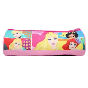 Bagtrotter trousse scolaire ronde princesses rose