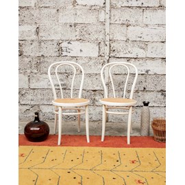 Claude, la paire de chaises cannée n°648