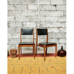 Paire de chaises en simili n°727