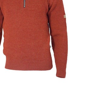 Ivanhoe pull moritz half zip red clay - L