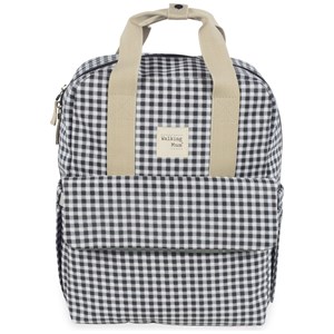 Sac à dos à langer i love vichy noir