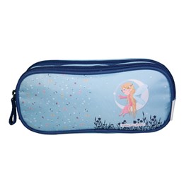 Bagtrotter trousse scolaire 2 compartiments phileas bleu