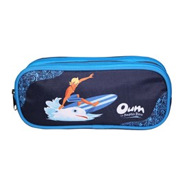 Bagtrotter trousse scolaire 2 compartiments oum le dauphin bleu