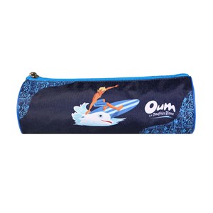 Bagtrotter trousse scolaire ronde oum le dauphin bleu