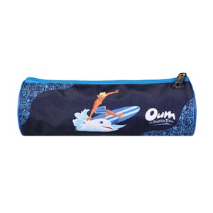 Bagtrotter trousse scolaire ronde oum le dauphin bleu