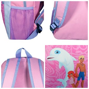 Bagtrotter sac à dos 37 cm avec poche oum le dauphin rose