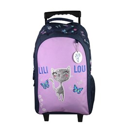 Bagtrotter sac à dos à roulettes lili lou violet