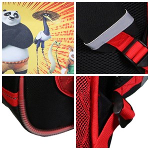 Bagtrotter cartable 38 cm kung fu panda rouge