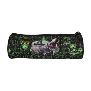 Bagtrotter trousse scolaire ronde jurassic world vert