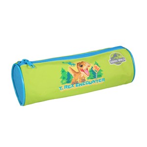 Bagtrotter trousse scolaire ronde jurassic world vert