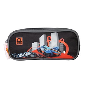 Bagtrotter trousse scolaire 2 compartiments hot wheels multicolore