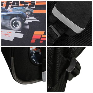 Bagtrotter cartable 38 cm fast and furious noir