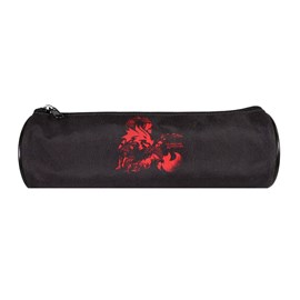 Bagtrotter trousse scolaire ronde donjons & dragons noir