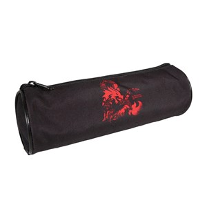 Bagtrotter trousse scolaire ronde donjons & dragons noir